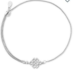 🩶ALEX AND ANI🩶Endless Knot Pull Chain Bracelet in Sterling Silver/NWOT
